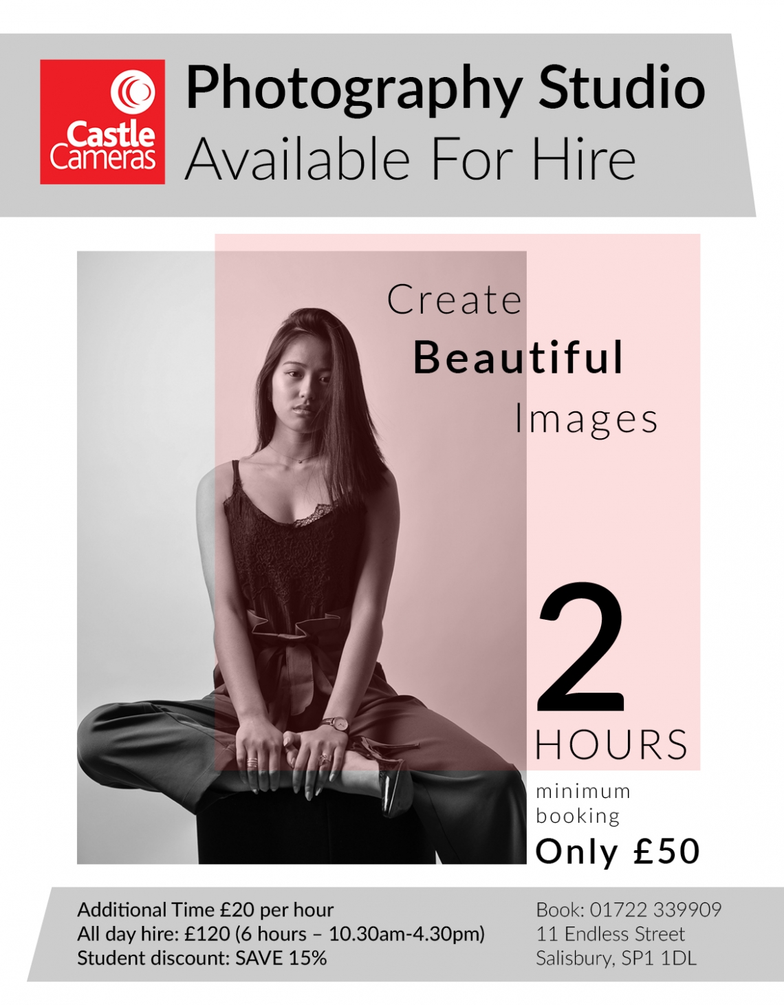 Photographic Studio For Hire - Castle Cameras Salisbury